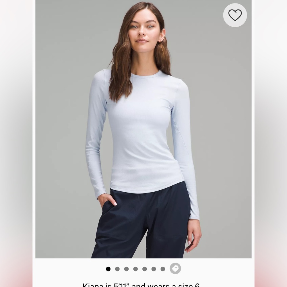 Lululemon ribbed tee shirt